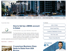 Tablet Screenshot of dubaiexpatblog.com